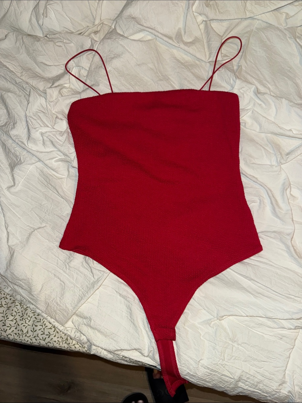 H&M Red Girls' Spaghetti Strap Bodysuit